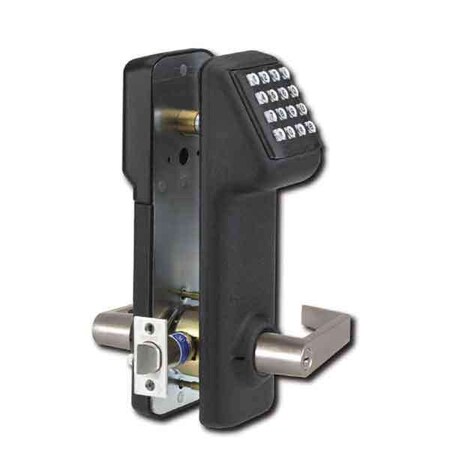 Marks Marks:  i-Qwik Lite Cylindrical Lockset - Black Powder Coat w / 26D Lever MRK-IQ1LITE/19